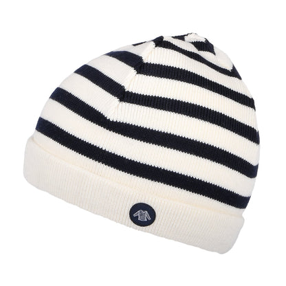 Bonnet Enfant à Rayures Lannion naturel-bleu marine ARMOR LUX