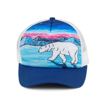 Casquette Trucker Artist Series Polar Bear bleu marine mélangé SUNDAY AFTERNOONS
