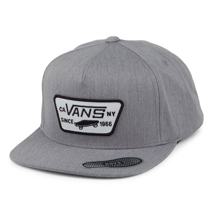 Casquette Snapback Enfant Full Patch gris chiné VANS