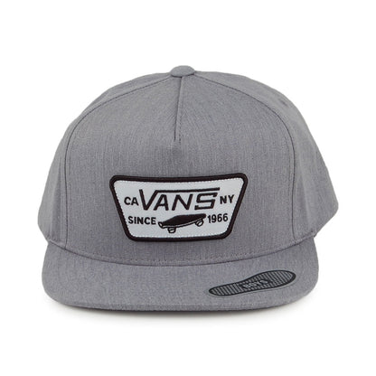 Casquette Snapback Enfant Full Patch gris chiné VANS