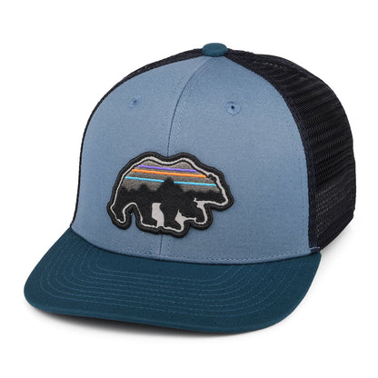 Casquette Trucker Enfant en Coton Bio Back for Good Bear bleu PATAGONIA