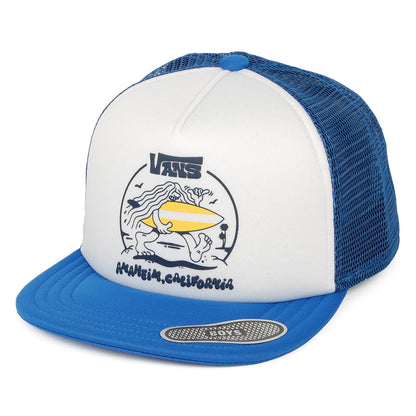 Casquette Trucker Enfant Where's The Beach blanc-bleu roi VANS