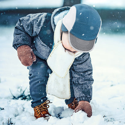 Casquette Enfant Protège-Oreilles Snowflip turquoise SUNDAY AFTERNOONS