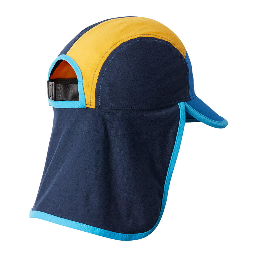 Casquette Saharienne Enfant Cachalot II bleu-jaune-bleu marine COLUMBIA