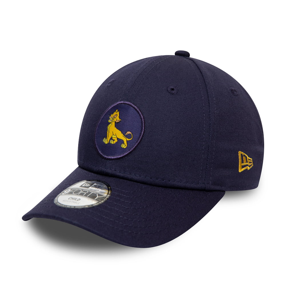 Casquette Enfant 9FORTY Disney Roi Lion Logo Simba bleu marine NEW ERA
