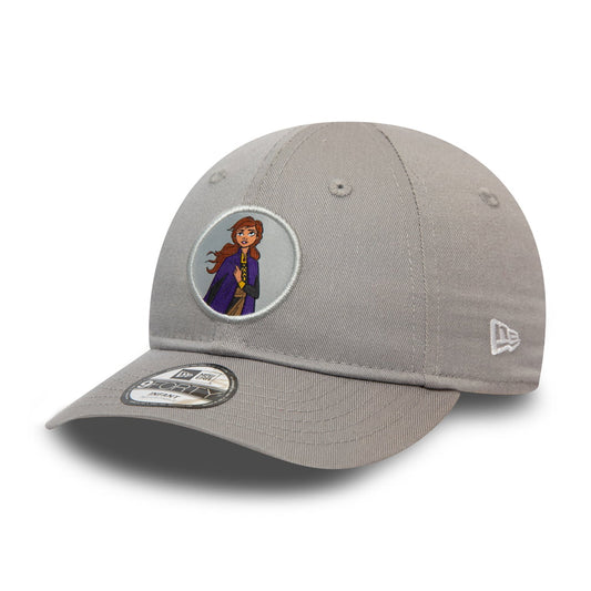 Casquette Bébé 9FORTY Disney Reine Des Neiges Logo Anna gris NEW ERA