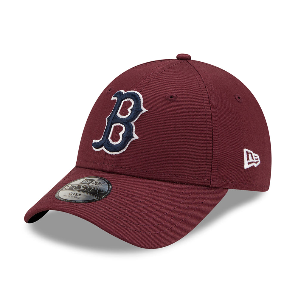 Casquette Enfant 9FORTY MLB League Essential Boston Red Sox bordeaux-bleu marine NEW ERA