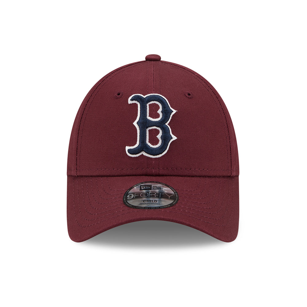 Casquette Enfant 9FORTY MLB League Essential Boston Red Sox bordeaux-bleu marine NEW ERA