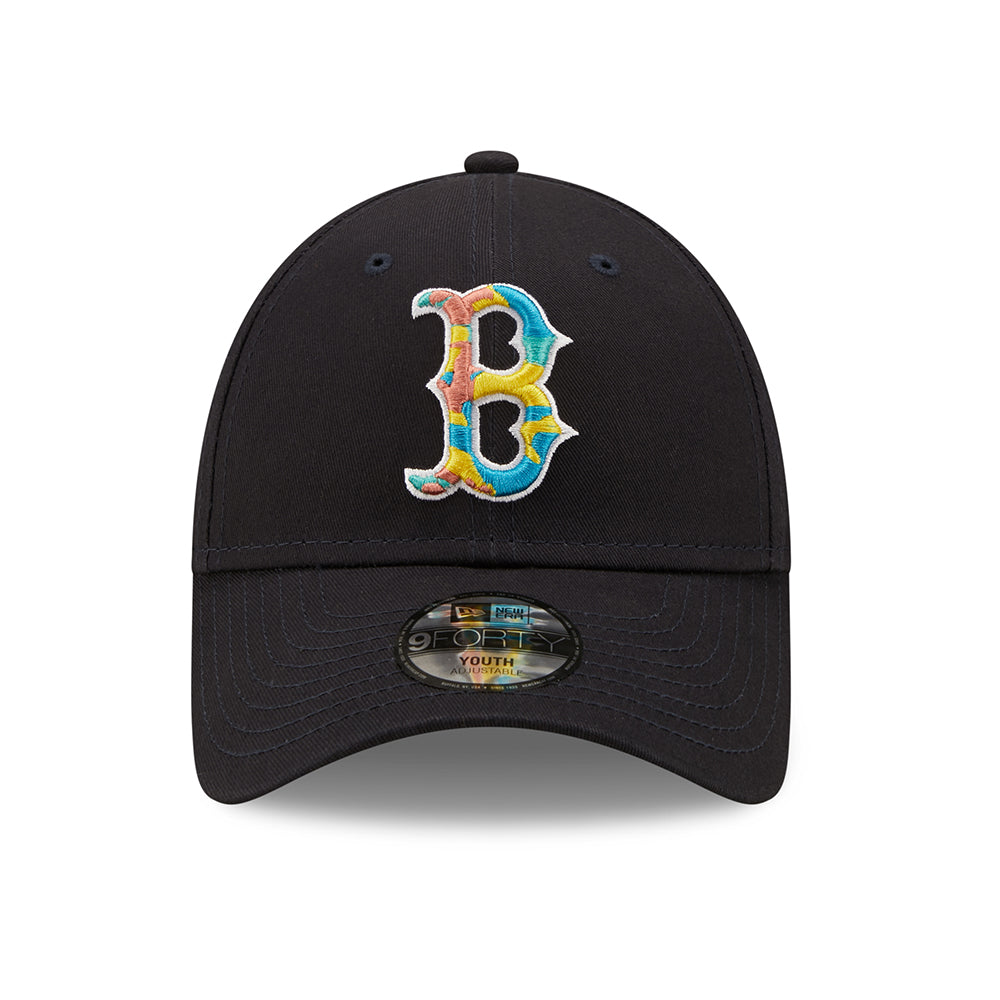 Casquette Enfant 9FORTY MLB Camo Infill Boston Red Sox bleu marine NEW ERA