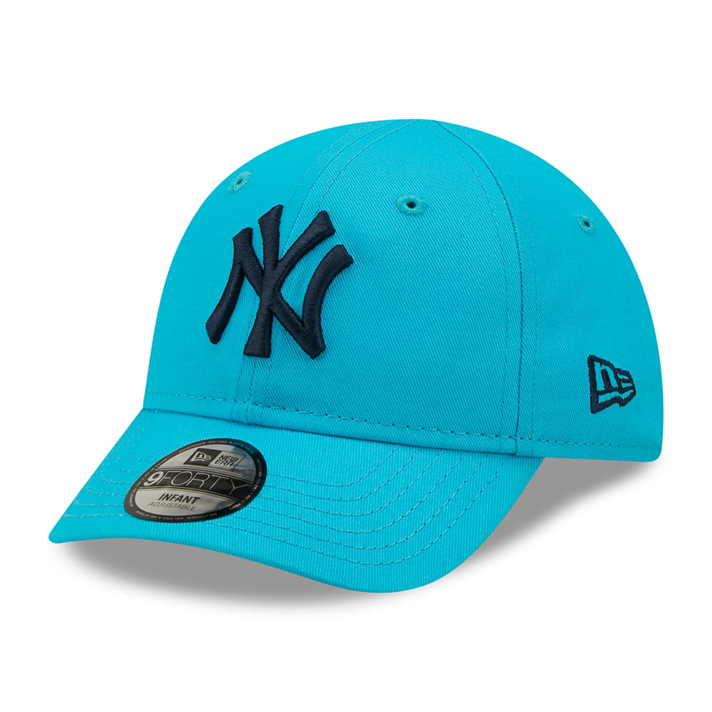 Casquette Bébé 9FORTY MLB League Essential New York Yankees turquoise-bleu marine NEW ERA