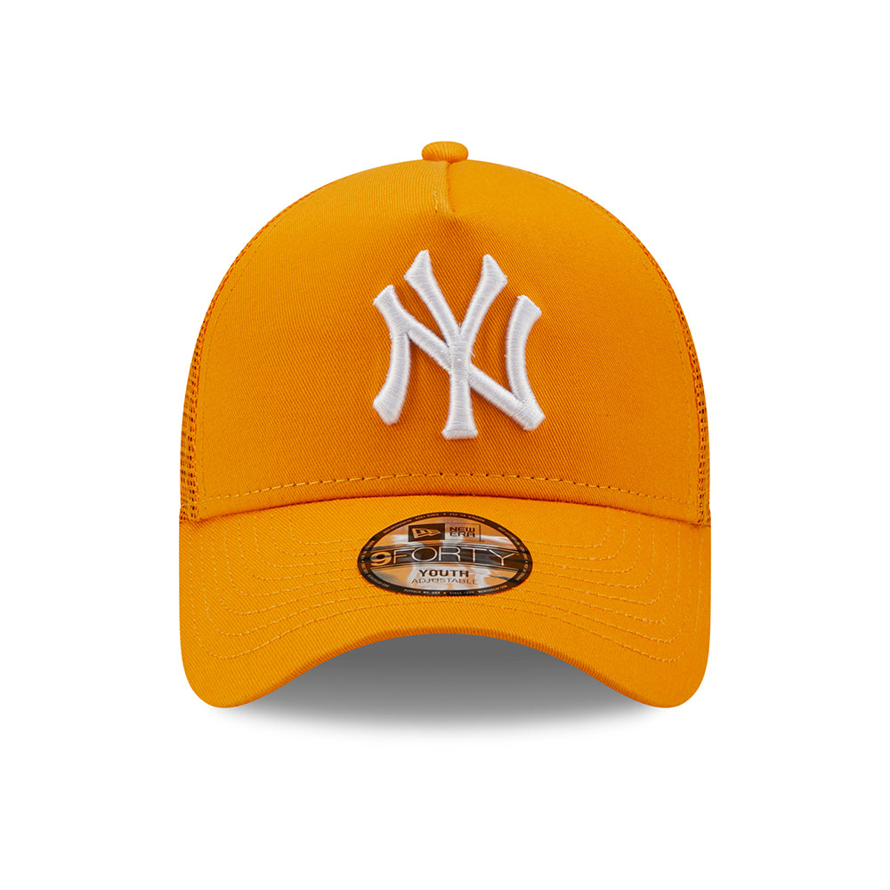 Casquette Trucker Enfant 9FORTY MLB Tonal Mesh A-Frame New York Yankees orange NEW ERA