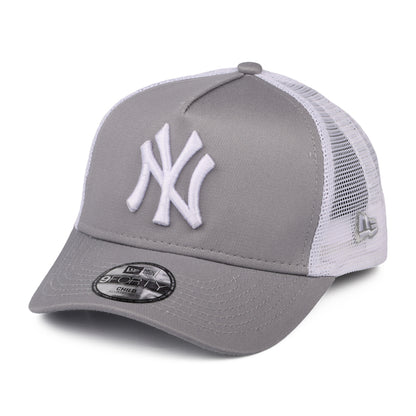 Casquette Trucker Enfant A-Frame 9FORTY Essential New York Yankees graphite-blanc NEW ERA