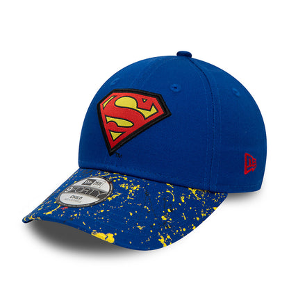 Casquette Enfant 9FORTY Paint Splat Superman bleu roi NEW ERA