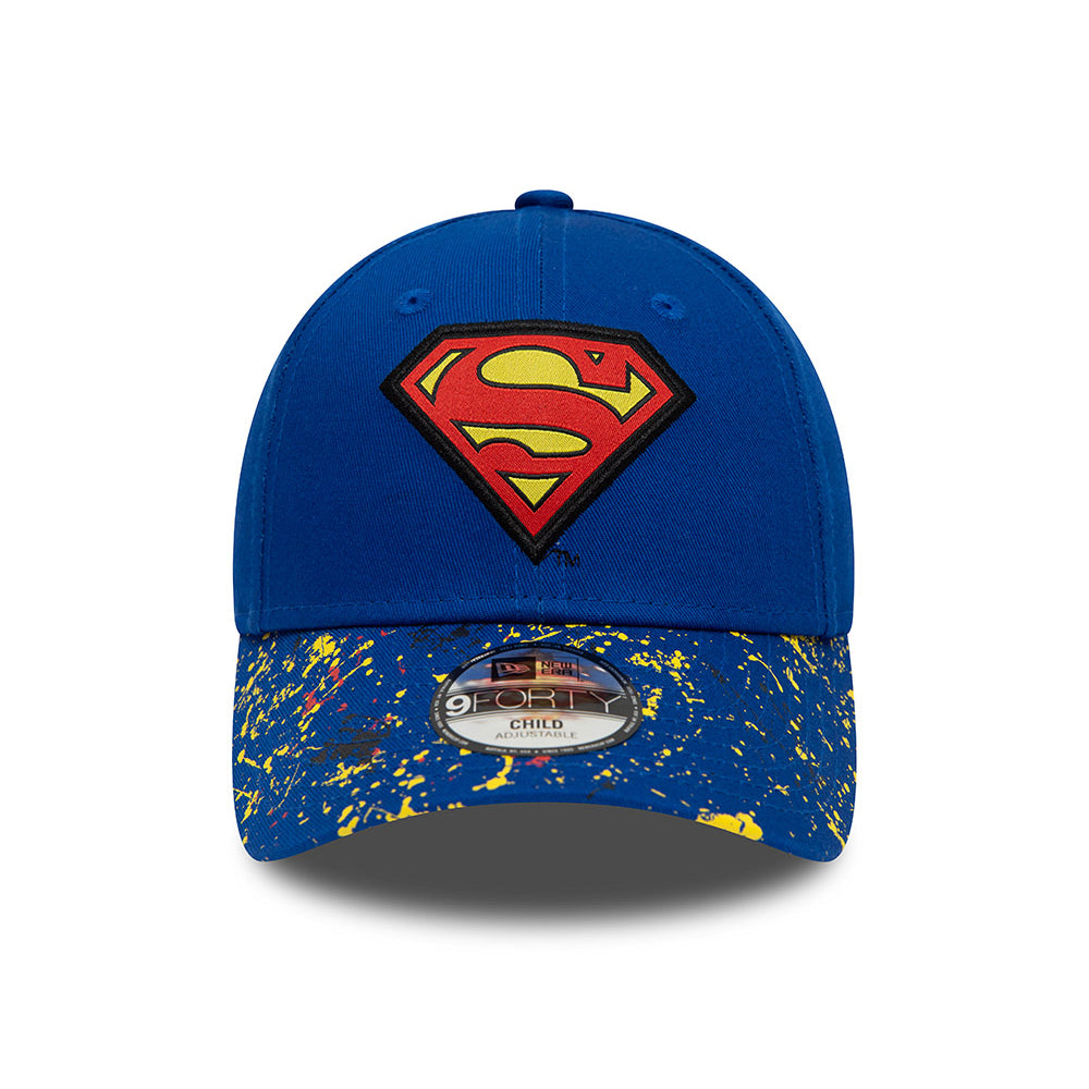 Casquette Enfant 9FORTY Paint Splat Superman bleu roi NEW ERA