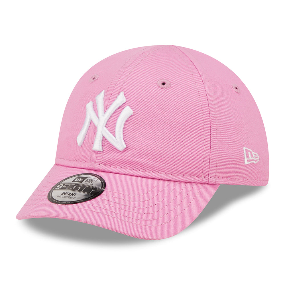 Casquette Bébé 9FORTY MLB League Essential New York Yankees rose-blanc NEW ERA