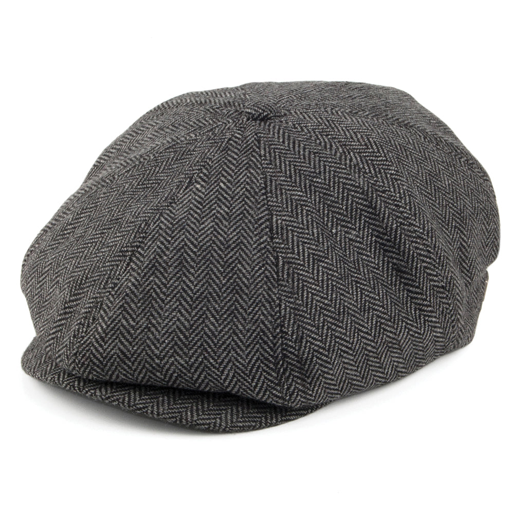Casquette Gavroche Enfant à Chevrons Brood gris-noir BRIXTON