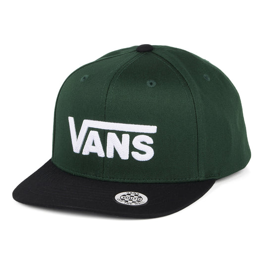 Casquette Snapback Enfant Drop V II forêt-noir-blanc VANS