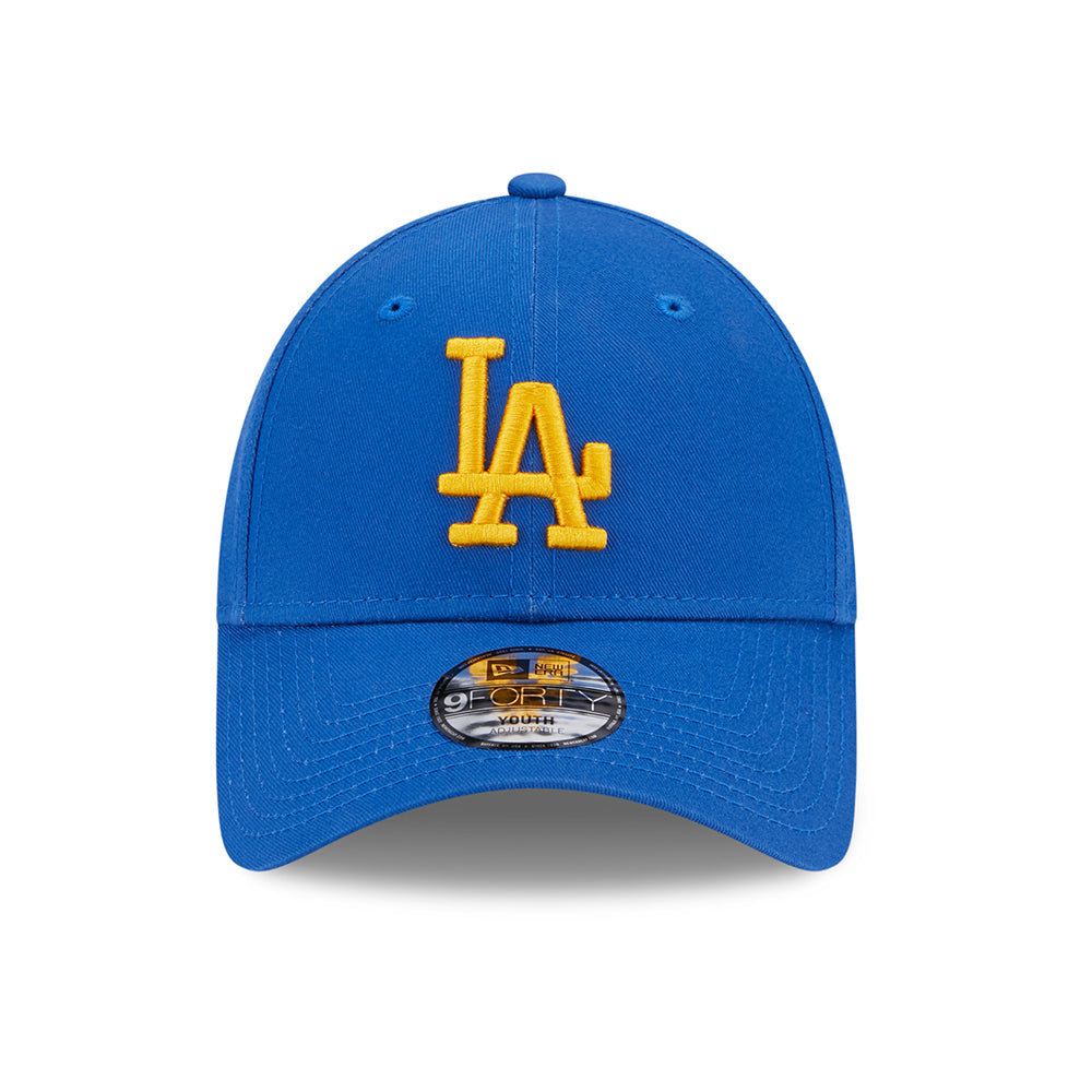 Casquette Enfant 9FORTY MLB League Essential L.A. Dodgers azur-jaune NEW ERA
