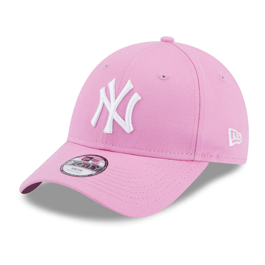 Casquette Enfant 9FORTY MLB League Essential New York Yankees rose-blanc NEW ERA