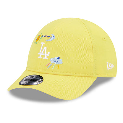 Casquette Bébé 9FORTY MLB Starry L.A. Dodgers jaune clair NEW ERA