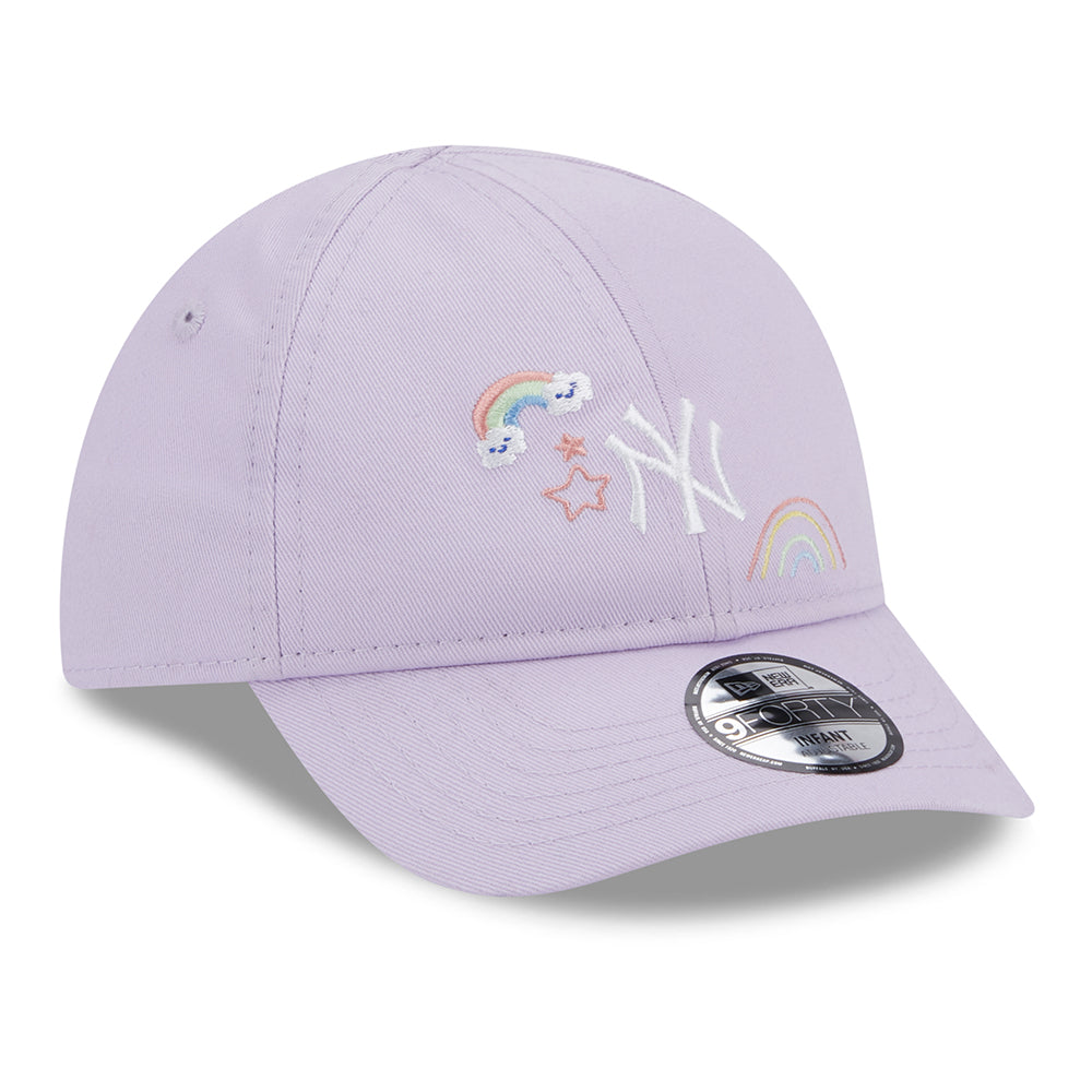 Casquette Bébé 9FORTY MLB Starry New York Yankees lavande NEW ERA