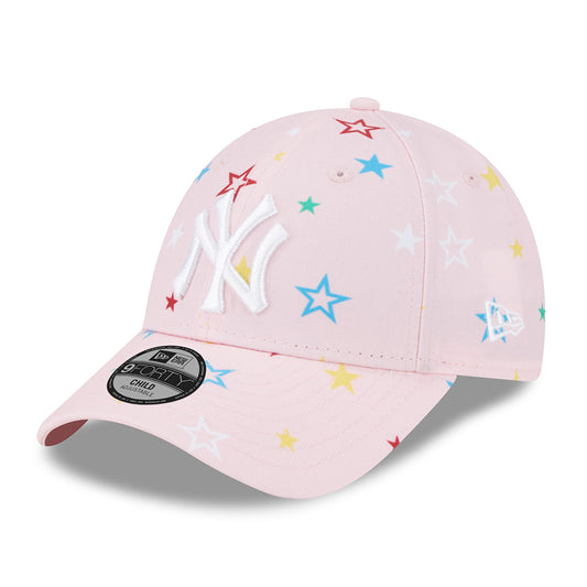 Casquette Enfant 9FORTY MLB Star AOP New York Yankees rose-blanc NEW ERA