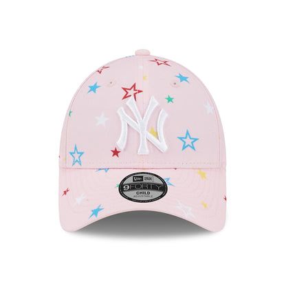Casquette Enfant 9FORTY MLB Star AOP New York Yankees rose-blanc NEW ERA