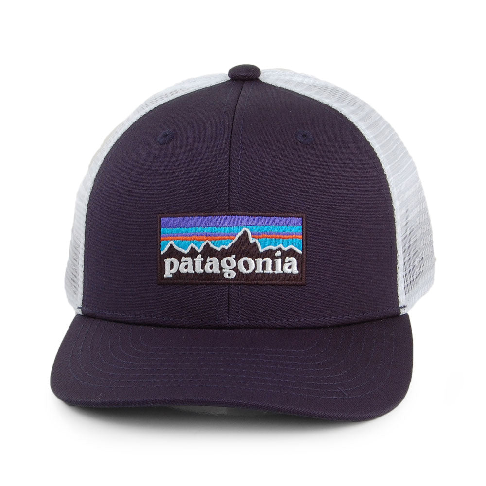 Casquette Trucker Enfant en Coton Bio P-6 Logo bleu marine-blanc PATAGONIA