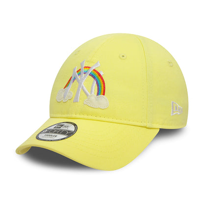 Casquette Enfant 9FORTY MLB Icon New York Yankees jaune clair-blanc NEW ERA