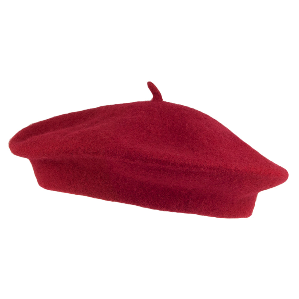 Béret Enfant en Laine bordeaux