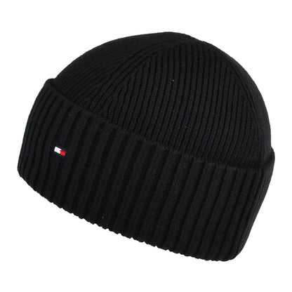 Bonnet Marin en Cotton et Cachemire Flag noir TOMMY HILFIGER