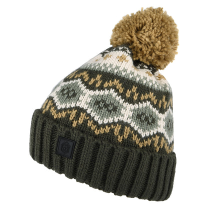 Bonnet à Pompon Fair Isle mousse FAILSWORTH