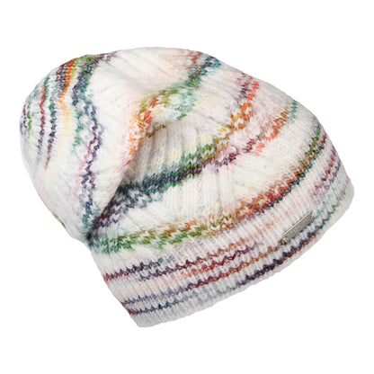 Bonnet Long Tricot blanc cassé-multi SEEBERGER