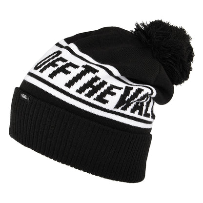 Bonnet à Pompon Off The Wall noir-blanc VANS
