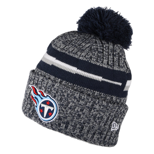 Bonnet à Pompon NFL Sideline Sport Knit Tennessee Titans bleu NEW ERA