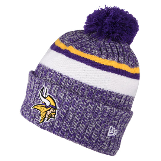 Bonnet à Pompon NFL Sideline Sport Knit Minnesota Vikings violet-jaune NEW ERA