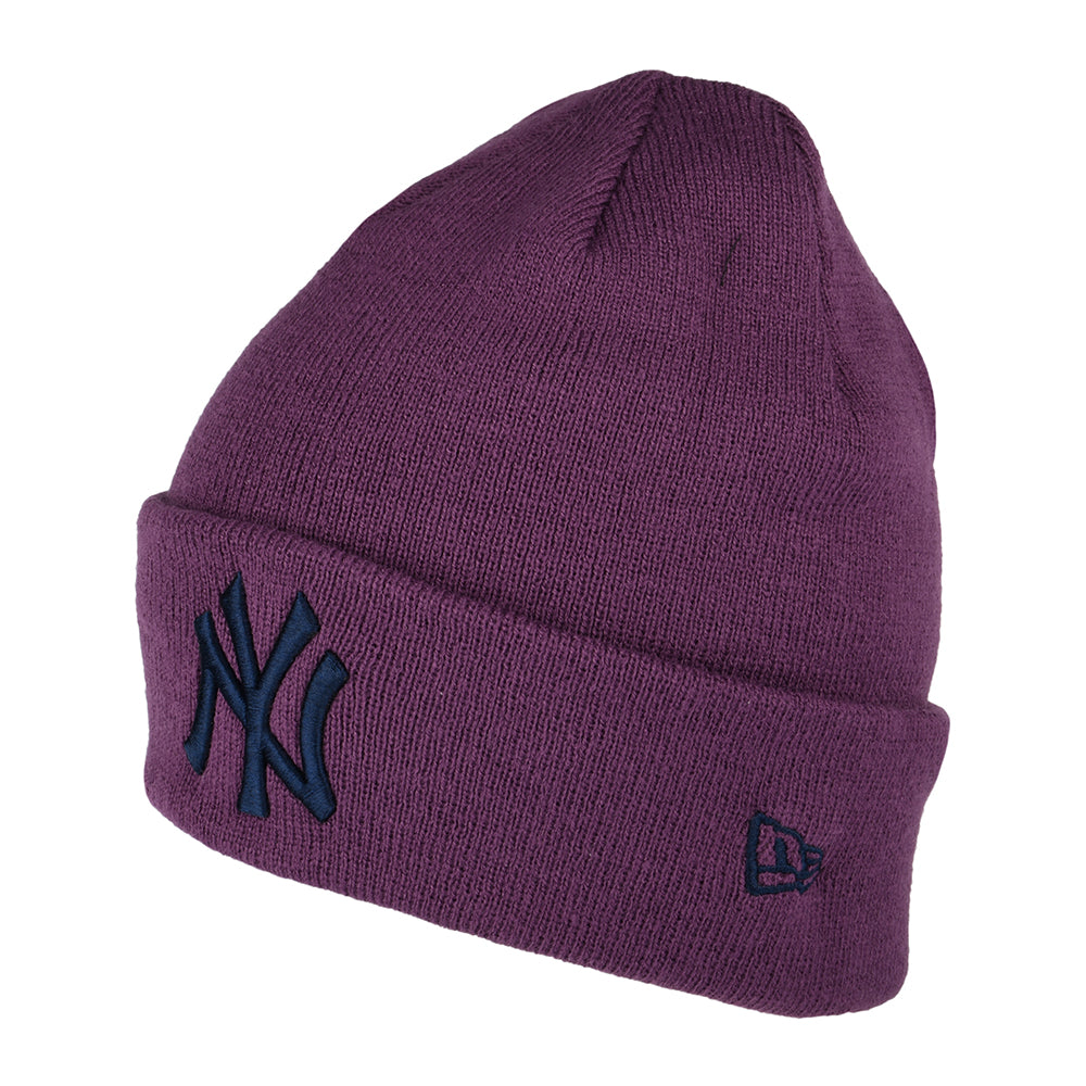 Bonnet MLB League Essential à Revers New York Yankees pourpre-marine NEW ERA