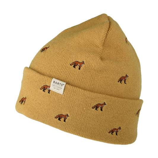 Bonnet à Revers Renards Vinson ocre BARTS