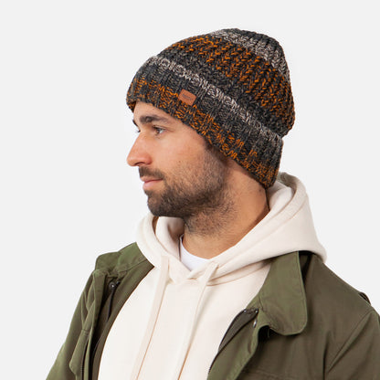 Bonnet à Revers Recyclé Akotan ocre-multi BARTS