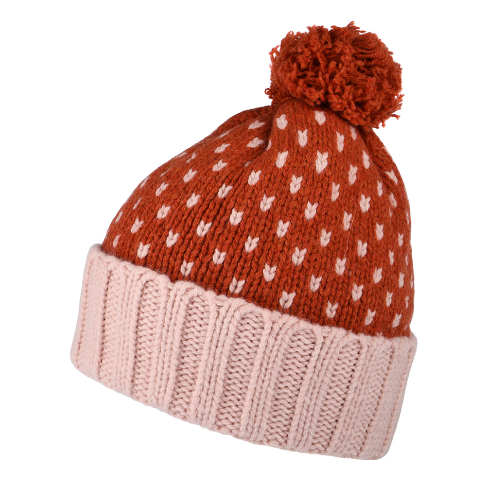 Bonnet à Pompon Snowbelle en Laine Recyclée argile PATAGONIA