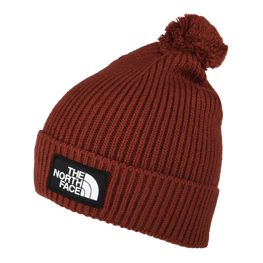 Bonnet à Pompon Logo Box cognac THE NORTH FACE