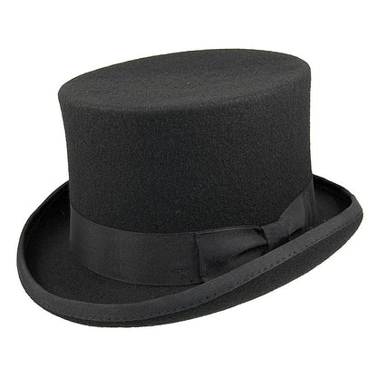 Chapeau Haut de Forme Mid-Crown noir JAXON & JAMES - VENTE EN GROS