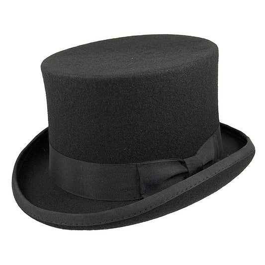 Chapeau Haut de Forme Mid-Crown noir JAXON & JAMES - VENTE EN GROS