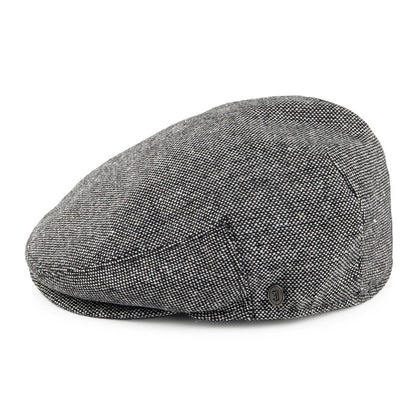 Casquette Plate Marl Tweed noir JAXON & JAMES - VENTE EN GROS