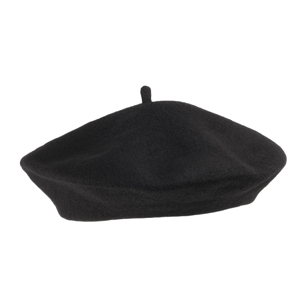 Béret Tendance en Laine noir - VENTE EN GROS