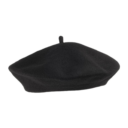 Béret Tendance en Laine noir - VENTE EN GROS