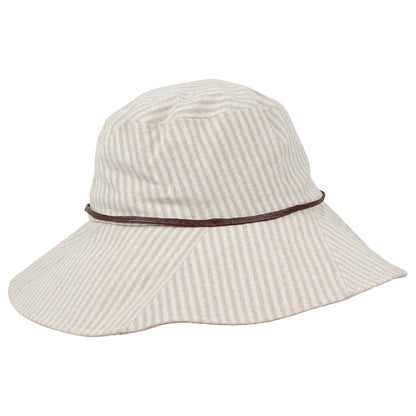 Chapeau d'Eté Pliable Soleil beige SUR LA TETE - VENTE EN GROS