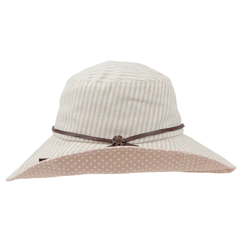 Chapeau d'Eté Pliable Soleil beige SUR LA TETE - VENTE EN GROS