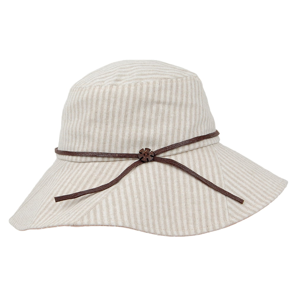 Chapeau d'Eté Pliable Soleil beige SUR LA TETE - VENTE EN GROS