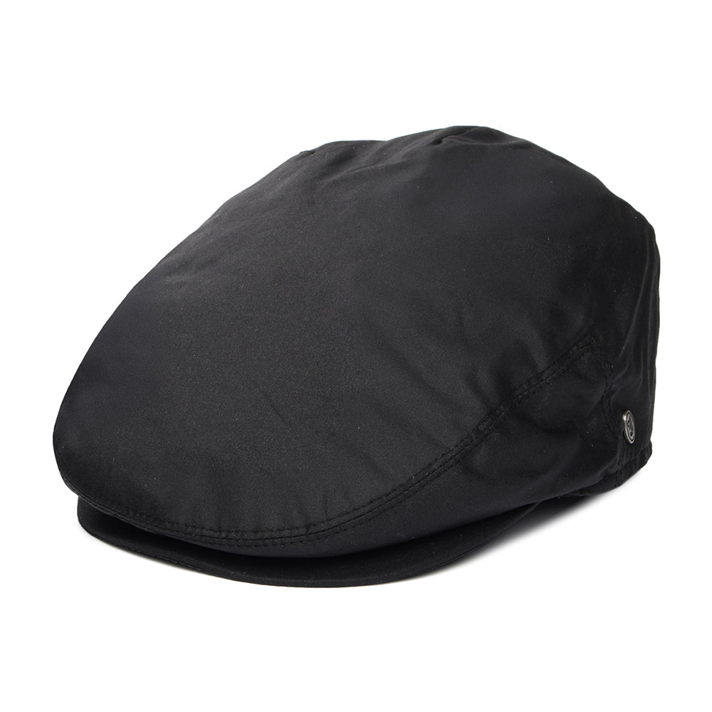 Casquette Plate en Toile Cirée noir JAXON & JAMES - VENTE EN GROS